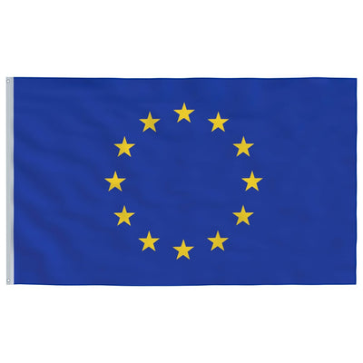 Europe Flag and Pole Aluminium 4 m