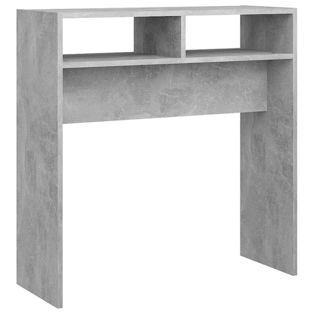 808300 vidaXL Console Table Concrete Grey 78x30x80 cm Engineered Wood 2