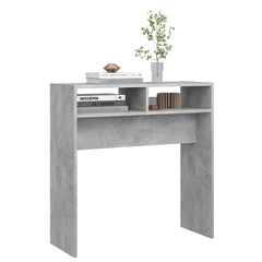 808300 vidaXL Console Table Concrete Grey 78x30x80 cm Engineered Wood 6