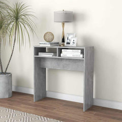 808300 vidaXL Console Table Concrete Grey 78x30x80 cm Engineered Wood 1