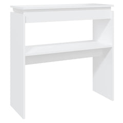 808314 vidaXL Console Table White 80x30x80 cm Engineered Wood 2