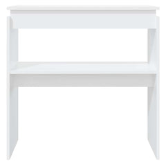 808314 vidaXL Console Table White 80x30x80 cm Engineered Wood 3