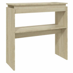 808317 vidaXL Console Table Sonoma Oak 80x30x80 cm Engineered Wood 2