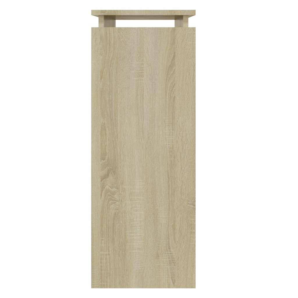 808317 vidaXL Console Table Sonoma Oak 80x30x80 cm Engineered Wood 4