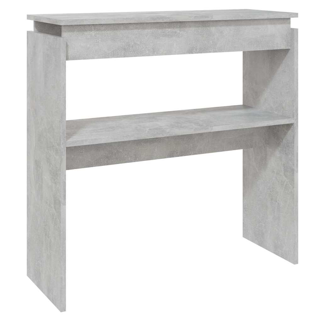 808318 vidaXL Console Table Concrete Grey 80x30x80 cm Engineered Wood 2