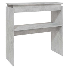 808318 vidaXL Console Table Concrete Grey 80x30x80 cm Engineered Wood 2