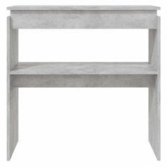808318 vidaXL Console Table Concrete Grey 80x30x80 cm Engineered Wood 3