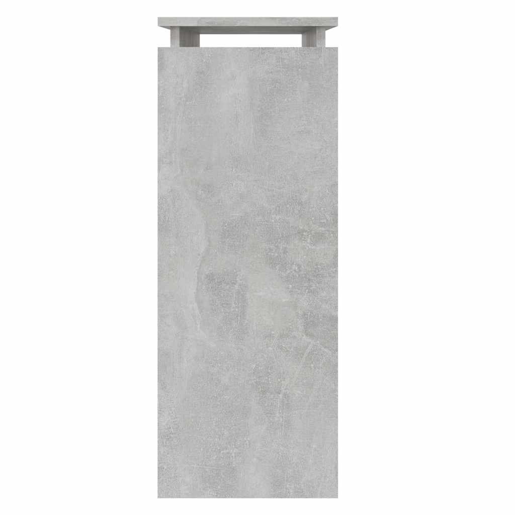 808318 vidaXL Console Table Concrete Grey 80x30x80 cm Engineered Wood 4