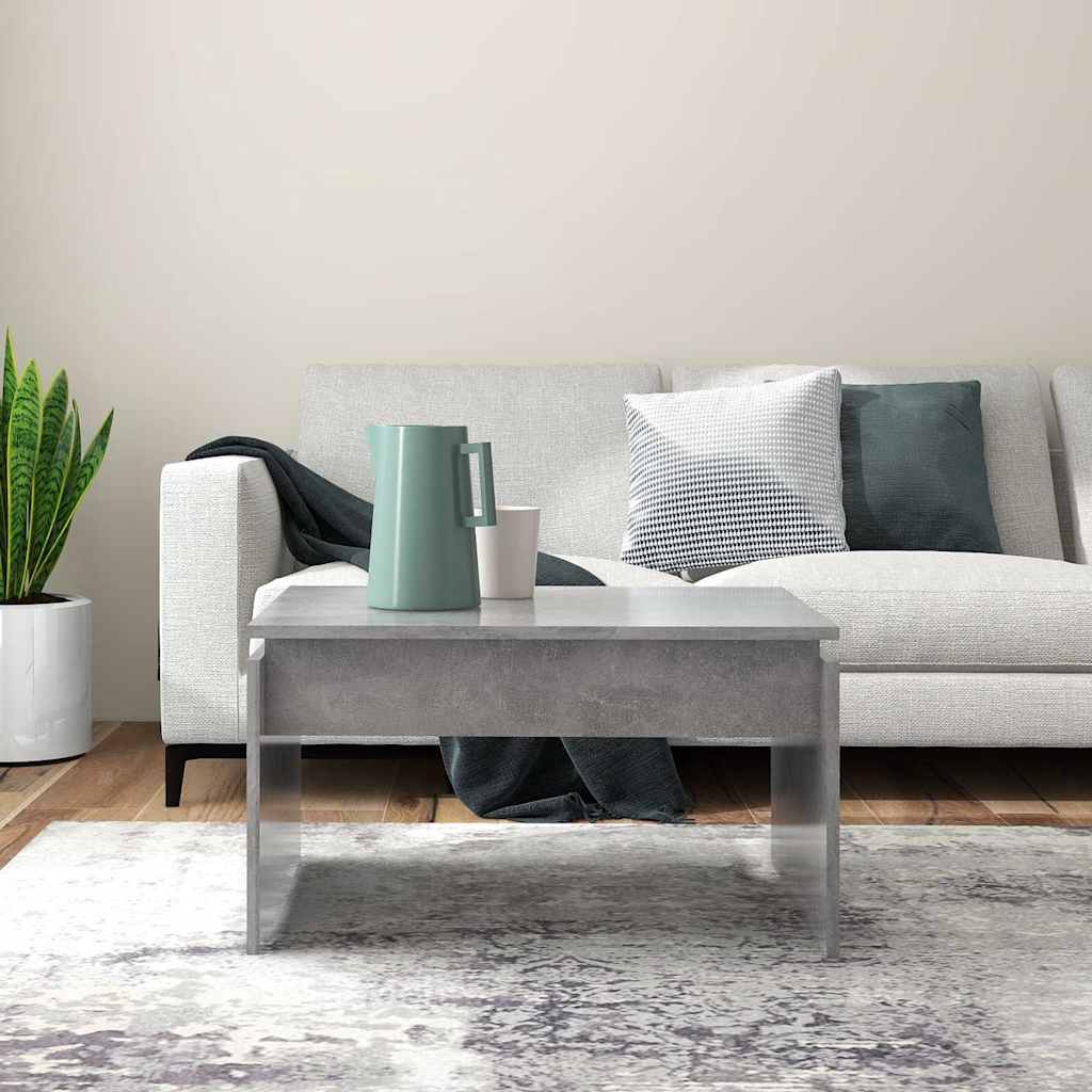 vidaXL Coffee Table | Concrete grey | Engineered wood | 68x50x38 cm 3