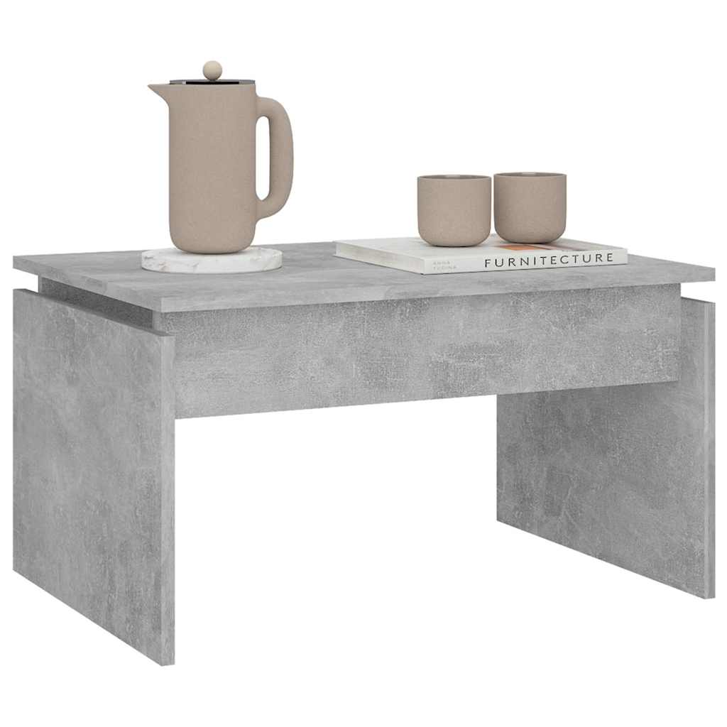 vidaXL Coffee Table | Concrete grey | Engineered wood | 68x50x38 cm 4