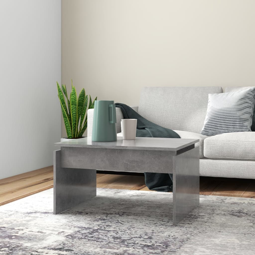 vidaXL Coffee Table | Concrete grey | Engineered wood | 68x50x38 cm 1