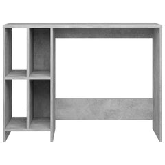 vidaXL Desk | Concrete grey | Engineered wood | Compact | Shelving | Desk 3