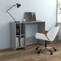 vidaXL Desk | Concrete grey | Engineered wood | Compact | Shelving | Desk 1