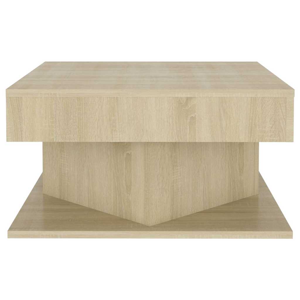 vidaXL Coffee Table Sonoma Oak 57x57x30 cm Engineered Wood 3