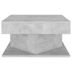 vidaXL Coffee Table Concrete Grey 57x57x30 cm Engineered Wood 3