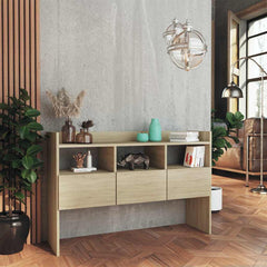 vidaXL Sideboard | Sonoma oak | Engineered wood | 105x30x70 cm | Sideboard 3