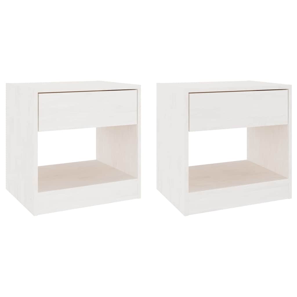 Bedside Cabinet Solid Wood Pine