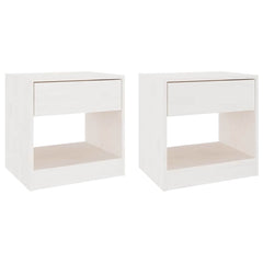 Bedside Cabinet Solid Wood Pine
