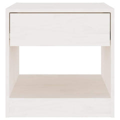 vidaXL Bedside Cabinet | Set of 2 | White | Solid pinewood | Small 6