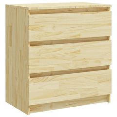 vidaXL Bedside Cabinet | Natural wood color | Solid pinewood | Medium 2