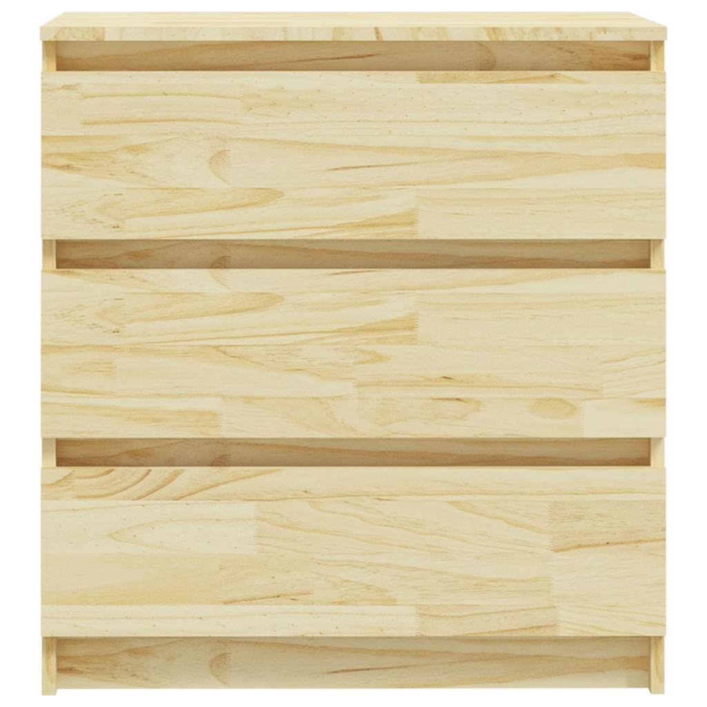 Bedside Cabinet 60x36x64 cm Solid Wood Pine Natural