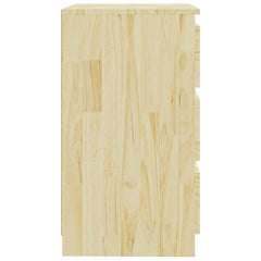 vidaXL Bedside Cabinet | Natural wood color | Solid pinewood | Medium 5