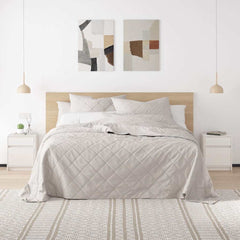 vidaXL Bedside Cabinet | White | Solid pinewood | Medium | Bedside Cabinet 1