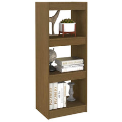 vidaXL Book Cabinet | Honey brown | Solid pinewood | Medium | Storage 4