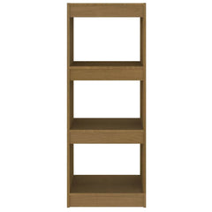 vidaXL Book Cabinet | Honey brown | Solid pinewood | Medium | Storage 5