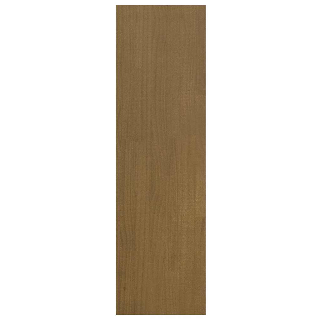 vidaXL Book Cabinet | Honey brown | Solid pinewood | Medium | Storage 6
