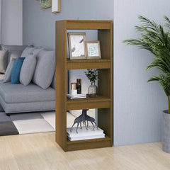 vidaXL Book Cabinet | Honey brown | Solid pinewood | Medium | Storage 1