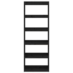 vidaXL Book Cabinet | Black | Solid pinewood | Tall | Modern | Bookshelves 3