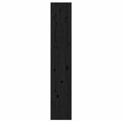 vidaXL Book Cabinet | Black | Solid pinewood | Tall | Modern | Bookshelves 4