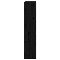 vidaXL Book Cabinet/Room Divider Black 80x30x135,5 cm Solid Wood Pine 5
