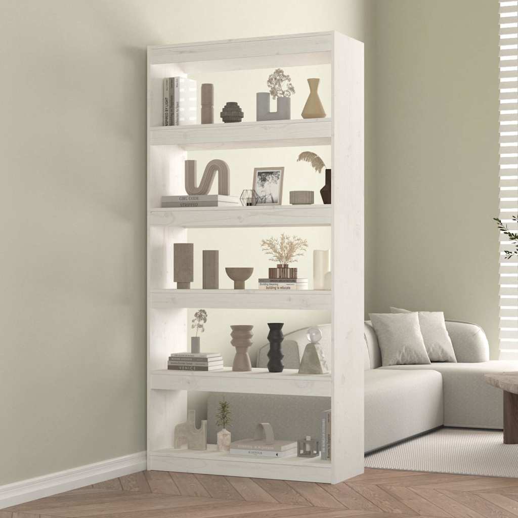 vidaXL Book Cabinet/Room Divider 80x30x103.5 cm Solid Wood Pine