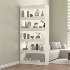 vidaXL Book Cabinet/Room Divider 80x30x103.5 cm Solid Wood Pine