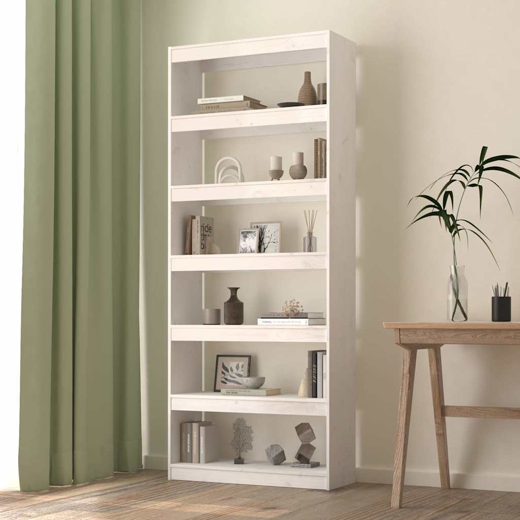 vidaXL Book Cabinet/Room Divider 80x30x103.5 cm Solid Wood Pine