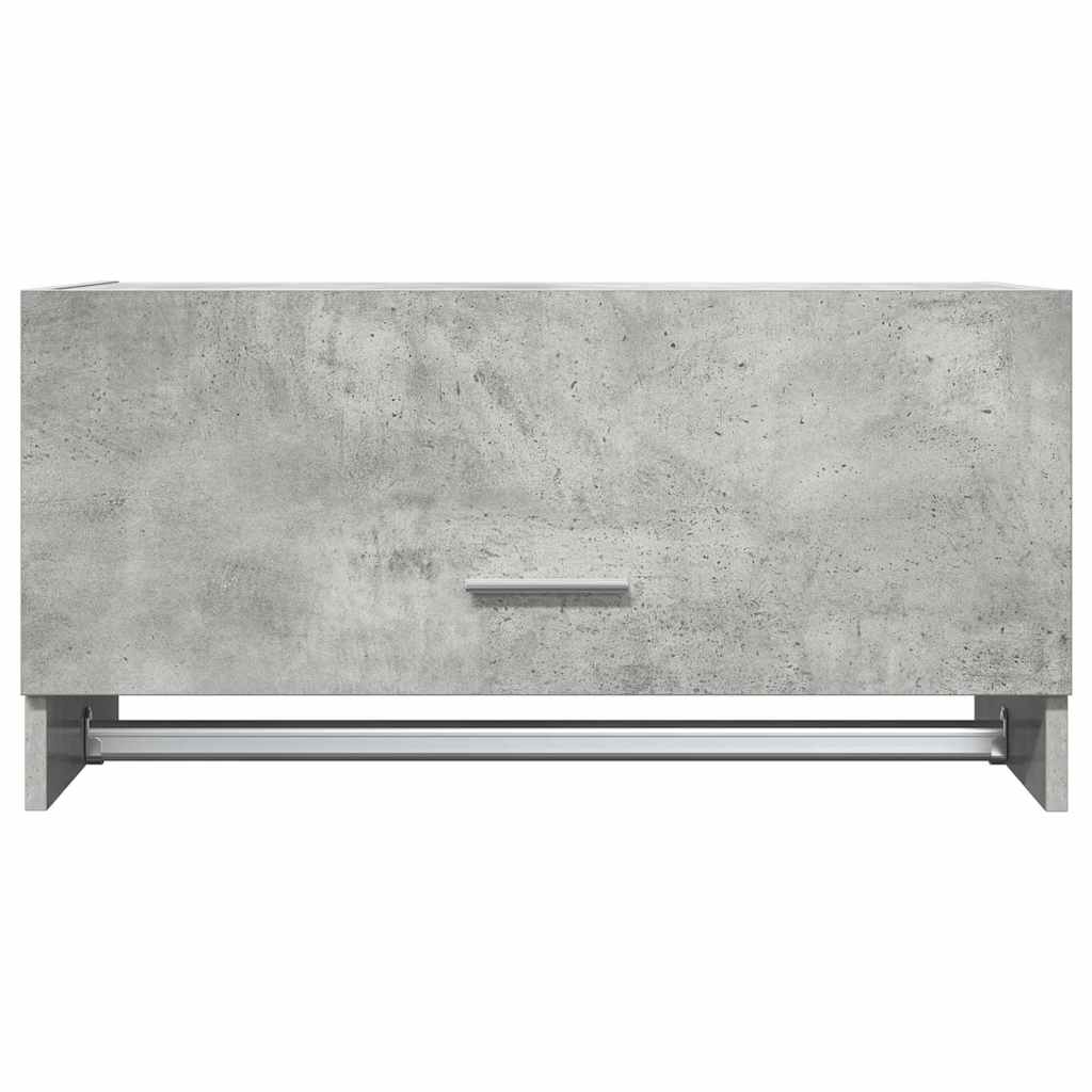 808246 vidaXL Wardrobe Concrete Grey 70x32,5x35 cm Engineered Wood 4