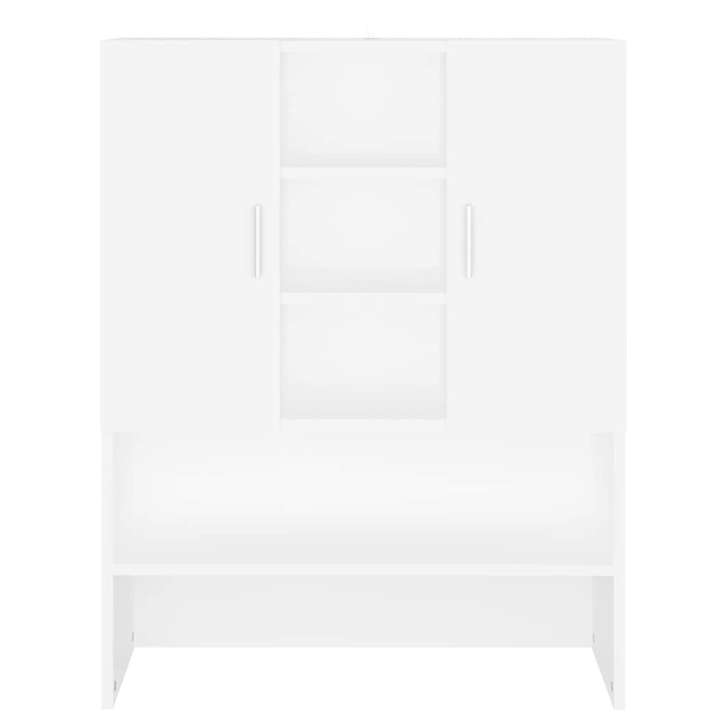 vidaXL Washing Machine Cabinet White 70.5x25.5x90 cm 3