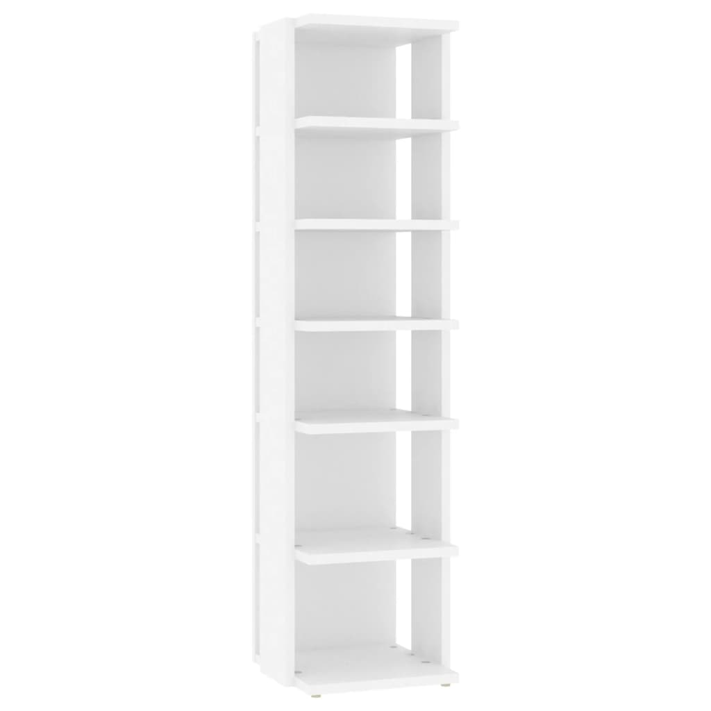 vidaXL Shoe Cabinet | Set of 2 | White | Engineered Wood | Compact 4