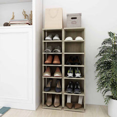 vidaXL Shoe Cabinet | Set of 2 | Sonoma oak | Engineered wood | Medium | Storage 1
