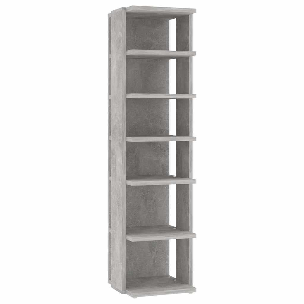 vidaXL Shoe Cabinet | Set of 2 | Concrete Grey | Engineered wood | Compact 4