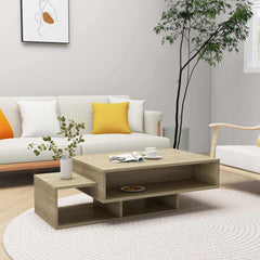 vidaXL Coffee Table | Sonoma oak | Engineered wood | Medium | Coffee Table 1