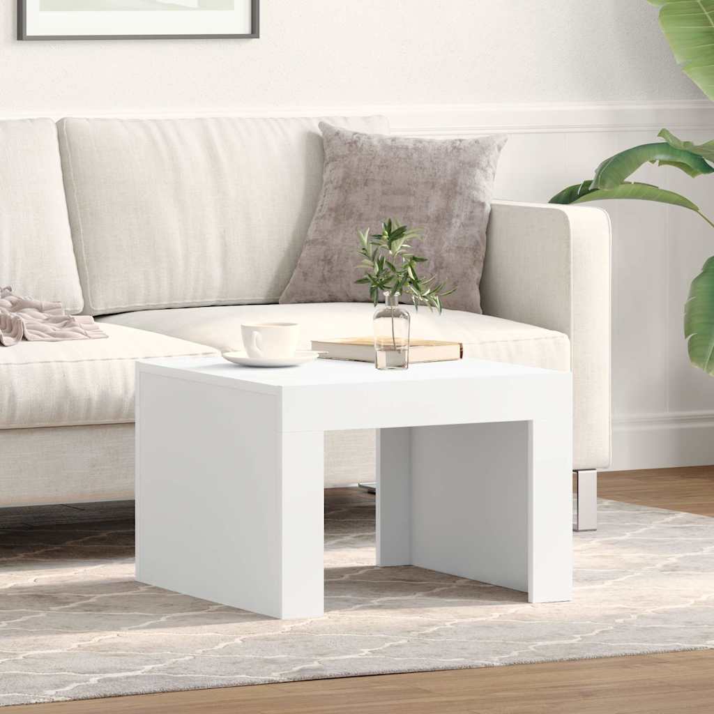 vidaXL Coffee Table White 50x50x35 cm Engineered Wood 1