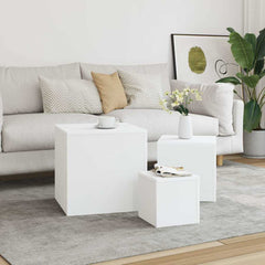 vidaXL Side Tables 3 pcs Engineered Wood