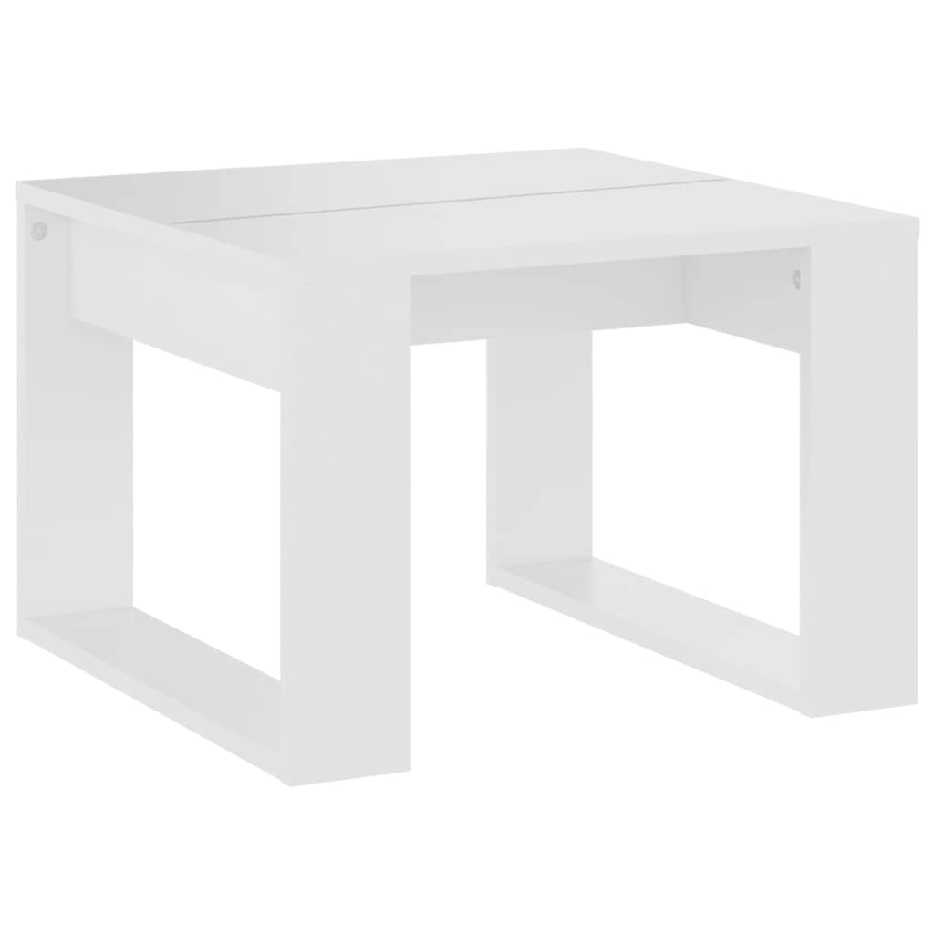 808621 vidaXL Side Table White 50x50x35 cm Engineered Wood 2