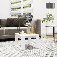 808621 vidaXL Side Table White 50x50x35 cm Engineered Wood 1