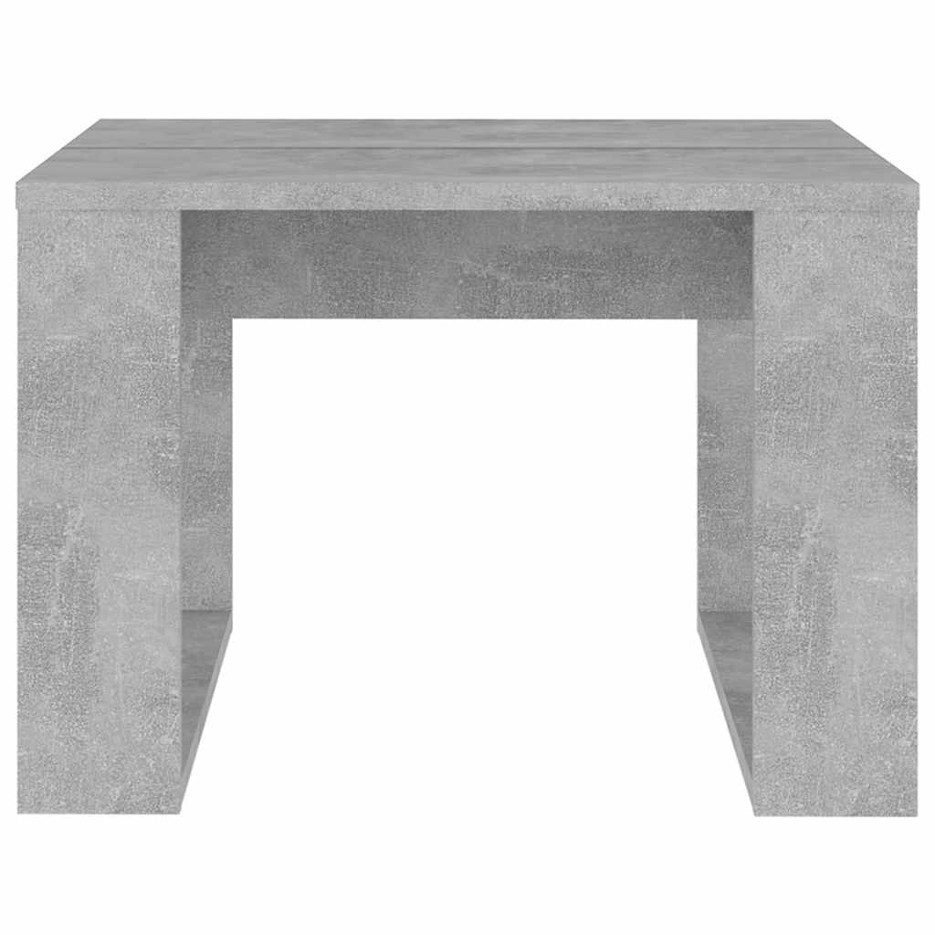 808625 vidaXL Side Table Concrete Grey 50x50x35 cm Engineered Wood 4