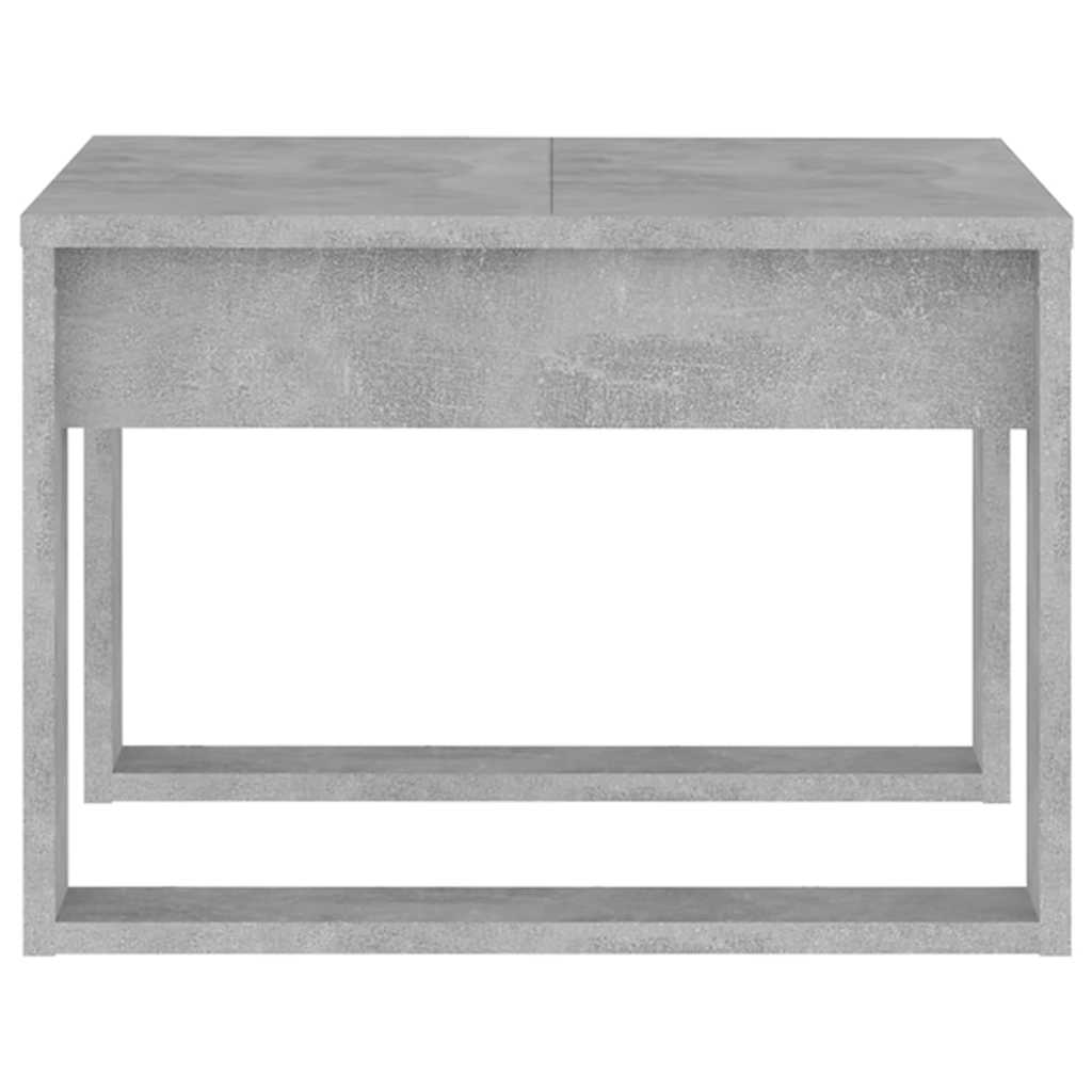 808625 vidaXL Side Table Concrete Grey 50x50x35 cm Engineered Wood 5
