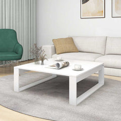 808630 vidaXL Coffee Table White 100x100x35 cm Engineered Wood 3